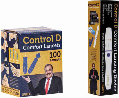 Control D Lancing device and lancet Glucometer Lancets(100)