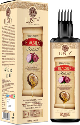 LUSTY A BEAUTY SENSE Red Onion BLACSILK Hair Oil Real Onion Extract Intensive Hair Fall Dandruff Treatment  Hair Oil(100 ml)
