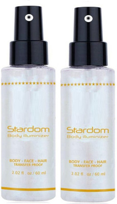 ADJD Face and Body Translucent Crystal Shimmer Highlighter For All Skin Type Highlighter(SILVER)