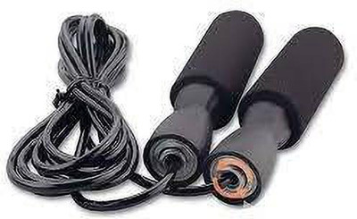 ahsa Skipping Rope Ball Bearing Jump Rope for Men Women(black) Ball Bearing Skipping Rope(Length: 180 cm)