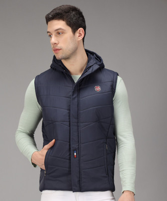 HEMLOCK Sleeveless Solid Men Jacket