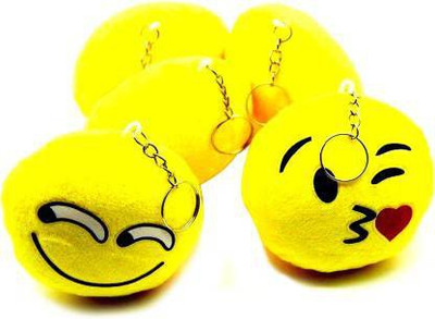 Meeko.com Propz Cute Emoji Cushion Soft Stuffed Plush Toy keychain Key Chain