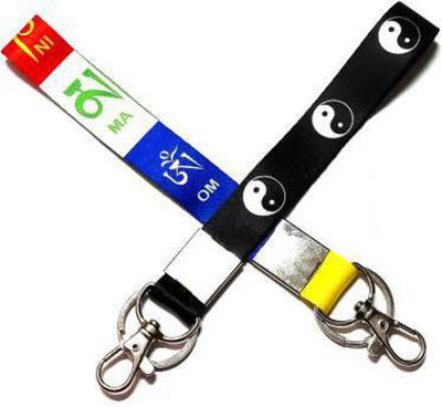 Meeko.com Prayer id Tag and Symbol of Balance Id Tag Locking Key chain/ Lanyard key chain Key Chain