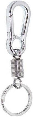 Meeko.com Heavy Duty Metal Spring hook Locking keychain for Bike & Cars Key Chain Key Chain