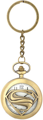 gtrp SUPERMAN Pocket Watch Metal Keychain (Bronze) Key Chain Key Chain