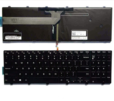 WISTAR Compatible with Dell Inspiron 15 3000 5000 3541 3542 3543 3551 3558 5542 5545 5547 Black (with Backlite) P/N 0G7P48 Laptop Keyboard Replacement Key