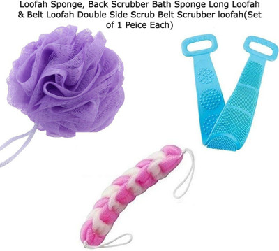 Sachi Enterprises Loofah(Pack of 3, Multicolor)