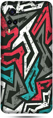 OggyBaba vivo y53s Mobile Skin(Abstract Mad Angle Skin Matte Finish)