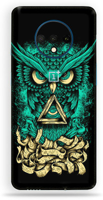 Jeeva Creation Oneplus 7t, oneplus 7t Mobile Skin(Ultra Angry Owl Skin With High Matte Finish.)