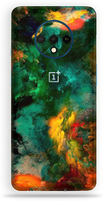 Jeeva Creation Oneplus 7t, oneplus 7t Mobile Skin(Ultra Multicolor Clouds Skin With High Matte Finish.)