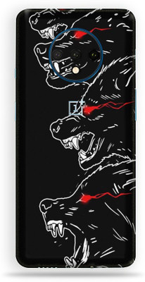 Jeeva Creation Oneplus 7t, oneplus 7t Mobile Skin(Ultra Angry Wolf Skin With High Matte Finish.)