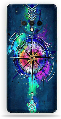 Jeeva Creation Oneplus 7t, oneplus 7t Mobile Skin(Ultra Color Compass Skin With High Matte Finish.)