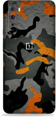 Jeeva Creation Oneplus Nord, oneplus nord Mobile Skin(Ultra Camo Orange Skin With High Matte Finish.)
