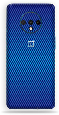 Jeeva Creation Oneplus 7t, oneplus 7t Mobile Skin(Ultra Carbon Fiber Blue Skin With High Matte Finish.)