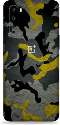 Jeeva Creation Oneplus Nord, oneplus nord Mobile Skin(Ultra Camo Yellow Skin With High Matte Finish.)