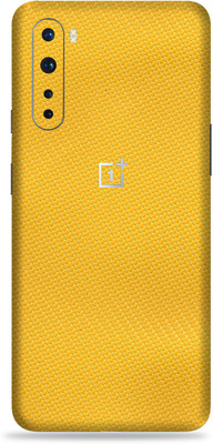 Jeeva Creation Oneplus Nord, oneplus nord Mobile Skin(Ultra Yellow Carbon Skin With High Matte Finish.)