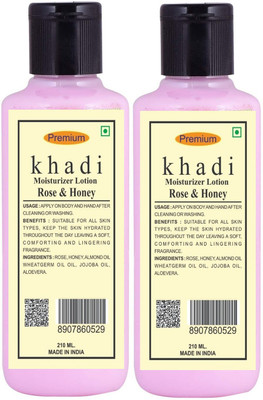 Premium Khadi Rose and Honey Moisturizing Lotion(420 ml)