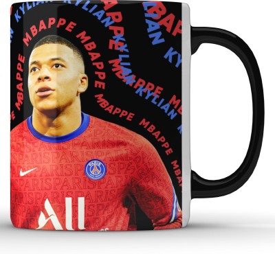 Unbounded Company Kylian Mbappe Black Ceramic Coffee Mug(325 ml)