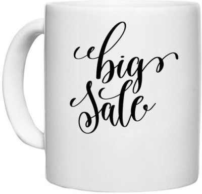 UDNAG White Ceramic Coffee / Tea 'Big sale' Perfect for Gifting [330ml] Ceramic Coffee Mug(330 ml)