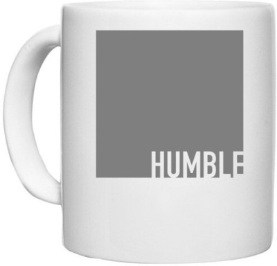 UDNAG White Ceramic Coffee / Tea 'Humble' Perfect for Gifting [330ml] Ceramic Coffee Mug(330 ml)