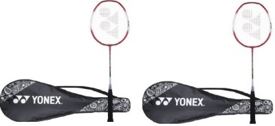 YONEX ZR 100 Light Red Strung Badminton Racquet(Pack of: 2, 99 g)