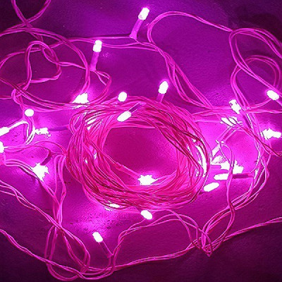 diwalilights 75 LEDs 20.04 m Pink Steady String Rice Lights(Pack of 1)