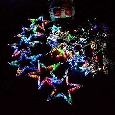 BeautyQua 138 LEDs 2.54 m Multicolor Flickering Star Rice Lights(Pack of 1)