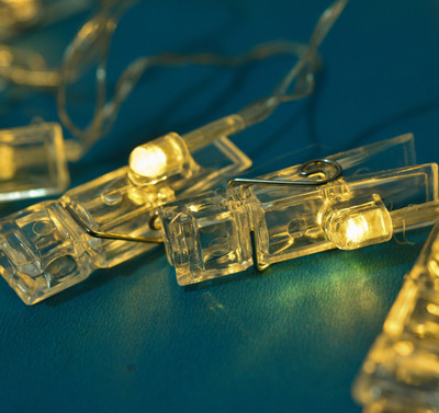 WINGS MART 16 LEDs 3.05 m Yellow Steady Clip Rice Lights(Pack of 1)
