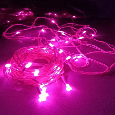 diwalilights 75 LEDs 20.04 m Pink Steady String Rice Lights(Pack of 3)