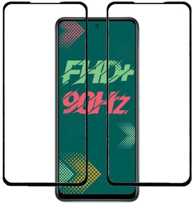 ECMERED Edge To Edge Tempered Glass for Infinix Hot 11S(Pack of 2)