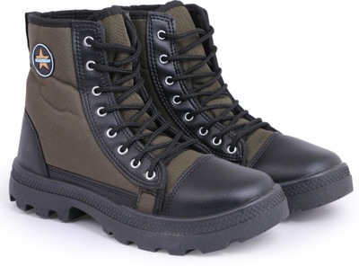 GOLDSTAR Jungle Army Boot Boots For Men(Olive , 11)