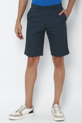 Allen Solly Printed Men Dark Blue Regular Shorts