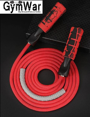 GymWar Skipping Rope for Men, Women & Children - Jump Rope for Exercise Workout Double Ball Bearing Skipping Rope(Length: 275 cm)