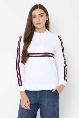 Allen Solly Full Sleeve Striped Women Sweatshirt