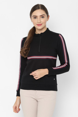 Allen Solly Full Sleeve Striped Women Sweatshirt