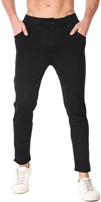 JPM brothers Solid Men Black Track Pants