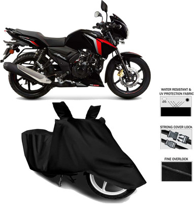 MMSSTAR Waterproof Two Wheeler Cover for TVS(Apache RTR 160, Black)