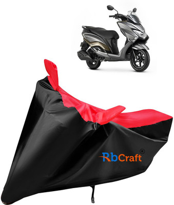 Rbcraft Waterproof Two Wheeler Cover for Suzuki(Burgman Street, Red, Black)