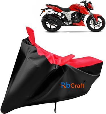 Rbcraft Waterproof Two Wheeler Cover for TVS(Apache, Red, Black)