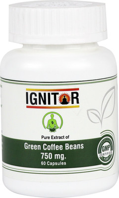 IGNITOR Green Coffee Bean Extract Capsules Support Weight Management (Pack of 1)(60 Capsules)