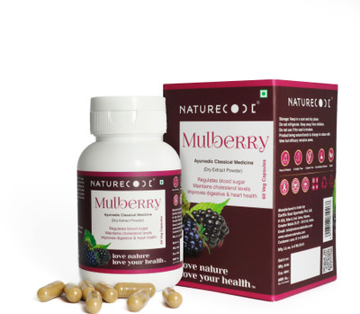 Nature Code Mulberry Extract (500 MG) Capsules| Support Digestive Health(60 Capsules)