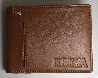 EBEZA Men Tan Artificial Leather Wallet(3 Card Slots)