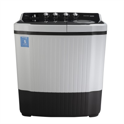 Voltas Beko 7 kg Semi Automatic Top Load Black, Grey(WTT70AGRT)   Washing Machine  (Voltas Beko)