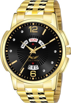 LOIS CARON LCS-8504 ORIGINAL GOLD PLATED DAY & DATE FUNCTIONING WATCH FOR BOYS Analog Watch  - For Men
