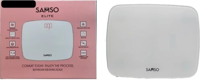 SAMSO Elite Bathroom Personal Weighing Scale (White) Weighing Scale(White)