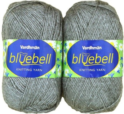 RCB Vardhman Bluebell Multi Grey 500 GM (1 Ball, 100 GM Each) Wool Ball Hand Knitting Wool/Art Craft Soft Fingering Crochet Hook Yarn, Needle Acrylic Knitting Yarn Thread Dyed Shade No-12