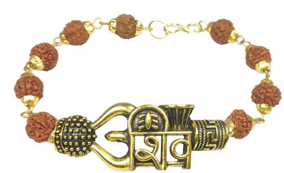 divinesouviners Rudraksha Gold-plated Bracelet