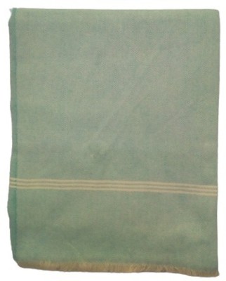 Khaadibhandar by Charmiskids Embroidered King Throw for  AC Room(Cotton, Green)