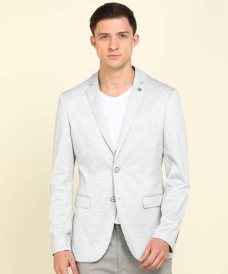 Arrow Newyork Self Design Single Breasted Formal Men Blazer