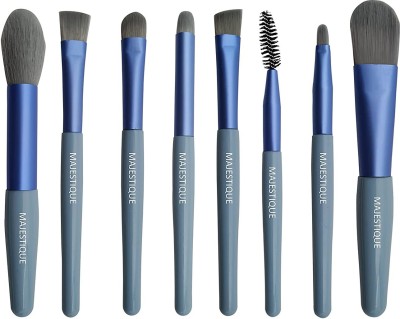 MAJESTIQUE Professional Cosmetic Makeup Brushes Set for Face with east to carry (8 Pcs )(Pack of 8)